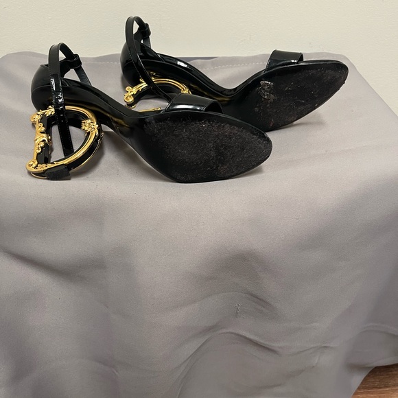 Dolce & Gabbanna 105mm leather barroco heal sandal - Picture 11 of 15